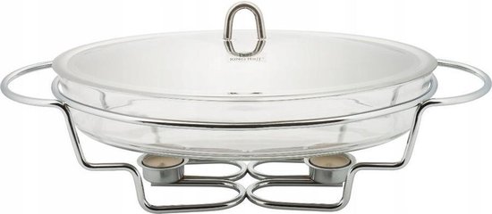 Kinghoff 1411- Warmhoudschaal - Rechaud - rond - 3.2 liter