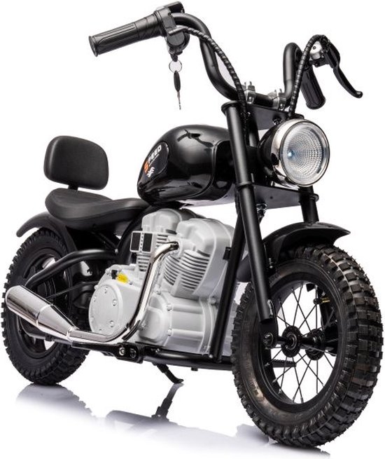 Elektrische kinder motor - zwart - 112x54x72 cm - 350W motor