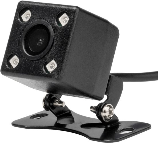 AMiO Universele Achteruitrij Camera 4 IR LED Nachtzicht voor Auto / Bus / Camper Zwart