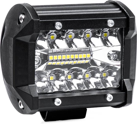 AMiO Krachtige Werklamp Verstraler Spot Rond Diverse Toepassingen (20 LED 9-36v) 6000K Wit
