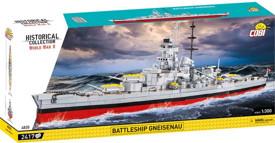 COBI WW2 4835 Battleship Gneisenau