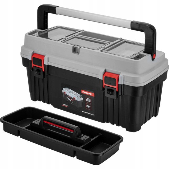 Proline Gereedschapskist 25 inch met 2 sluitingen en organizer