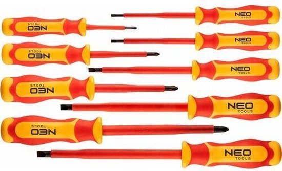 neo schroevendraaierset 9-delig in koffer 1000v 04-143