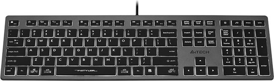 A4tech - Toetsenbord QWERTY - Gaming Keyboard 12 Multimedia - kabel 1.5m - 2X USB Ports Plug & Play USB Port Wired
