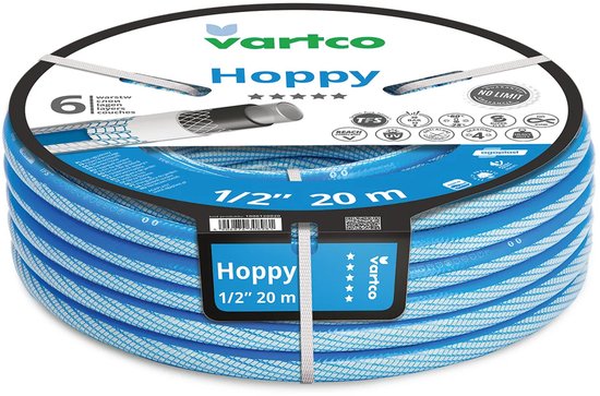 Vartco - 6-lagen tuinslang 1/2" 20m | Anti Twist tuinslang | Flexibele slang UV-bestendig 36 Bar