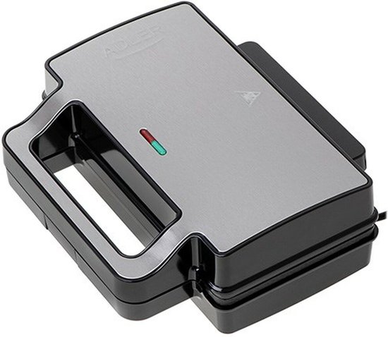 Tosti apparaat Adler AD 3073 Zwart Zilverkleurig