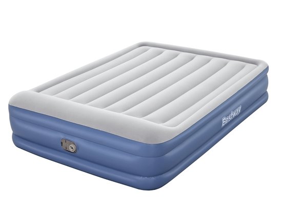 Bestway Tritech erhöhtes Luftbett - Queensize (152 cm) - Mit integrierter Elektropumpe