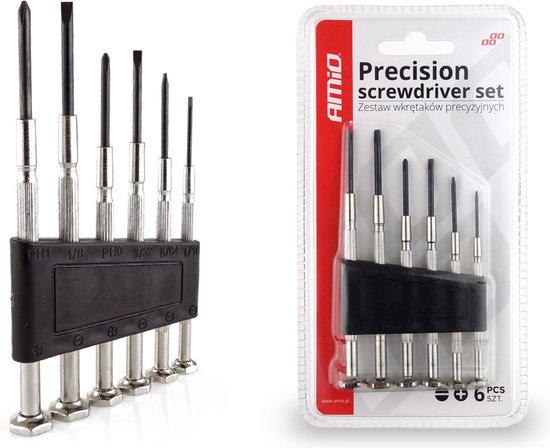 Precisie schroevendraaier set - 6 delig