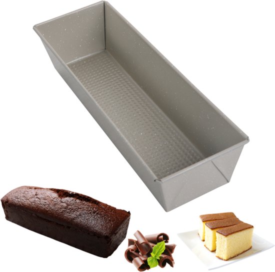 Kinghoff 1973 - 35 cm Rechthoekige Vorm - Anti-Aanbak Laag - Geschikt voor Cake en Brood - Ovenbestendig tot 220°C - Cakevorm - Bakvorm