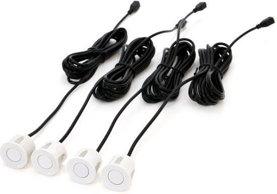AMiO Parkeerassistentiesysteem LED-GRAF 4 sensor wit