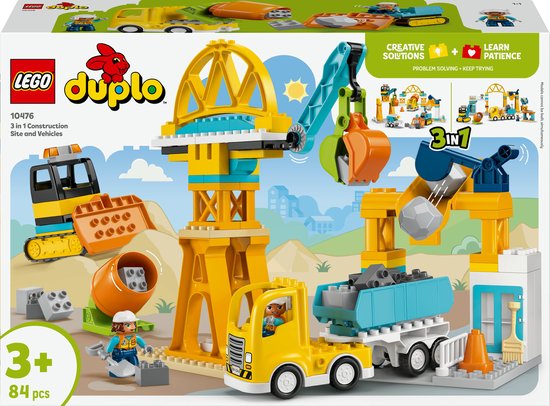 LEGO Duplo Town 10476 - Bouwplaats - Meisjes en Jongens - Multicolor