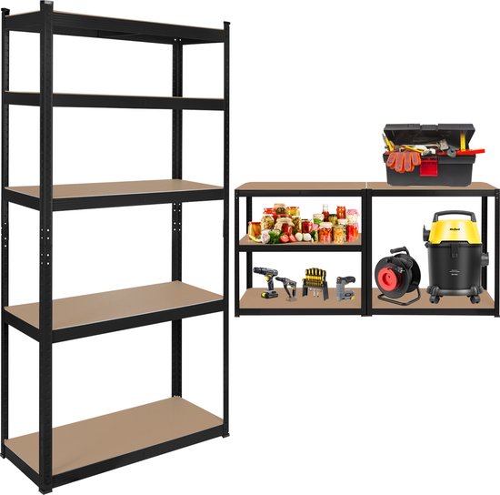 Rebel - Magazijnrek - 180x90x40cm - 750kg - Systeem zonder Schroeven