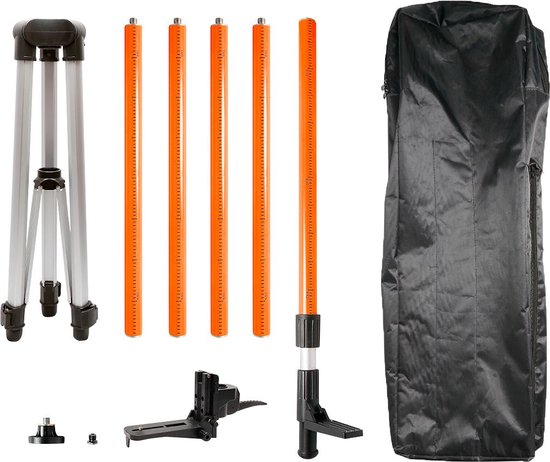 Neo tools 3 Poot statief voor Laser 3,7m telescopisch 75-115