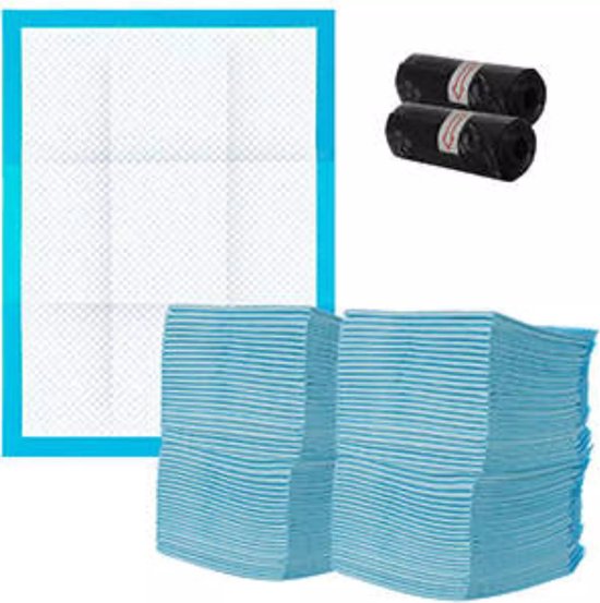 Hondentoilet - Trainingspad - Zindelijk Maken - 45x33 cm - Blauw - 100 Stuks
