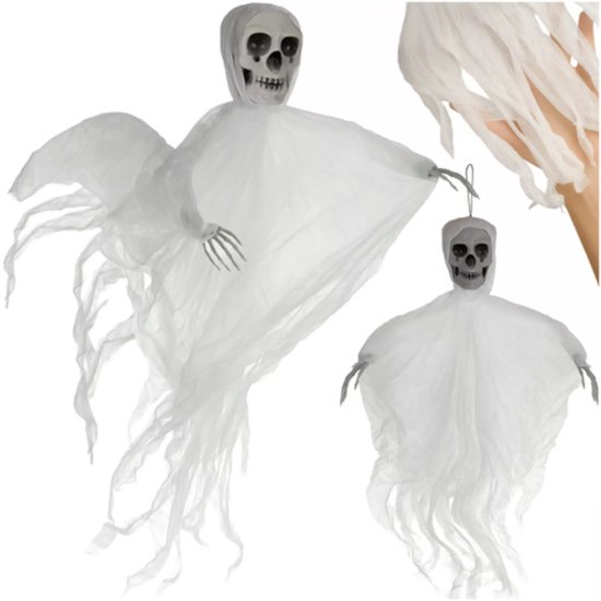 Ruhhy Halloween – Hangend Skelet – Wit – Realistisch – Lichtgewicht – Herbruikbaar
