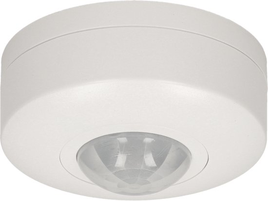 Bewegingssensor binnen voor lamp - Bewegingsmelder plafond - Doorgangsmelder 2000 Lux - Motion sensor 360° - Wit