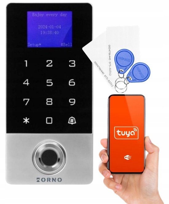 Slimme Deur Toegang: Code, Kaart, Vingerafdruk & Tuya WiFi