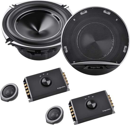 Krüger&Matz KM520T11 - Autospeaker Set - 5 Inch - 100 W - Midbass en Tweeter