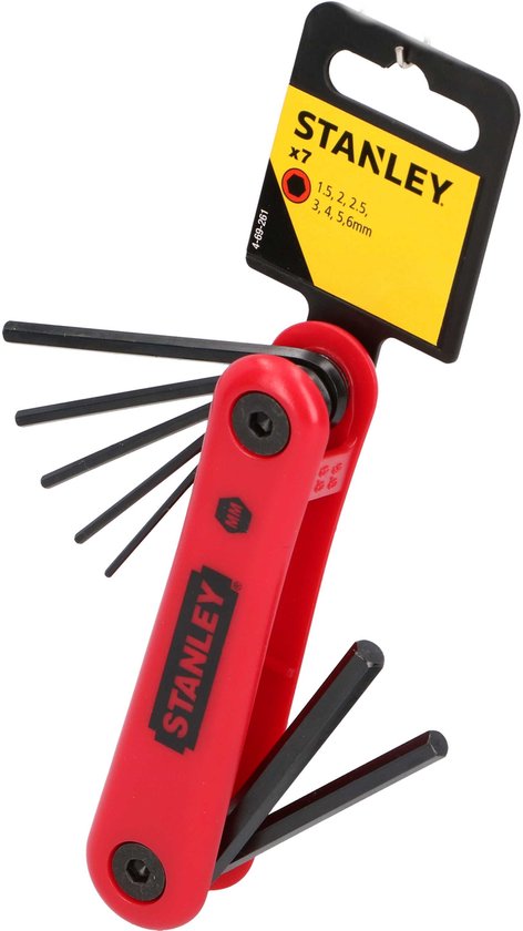 STANLEY Stiftsleutelset 7 Dlg 1,5-6mm 4-69-261