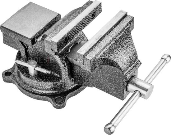 TOPEX bankschroef 125mm draaibaar