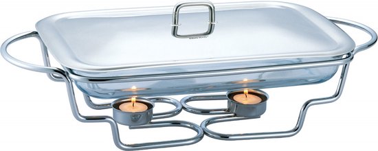 Kinghoff 1410 - Rechaud - Schotelverwarmer - warmhoudschaal- 3 liter