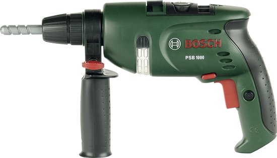 Klein Toys Bosch mini speelgoed boormachine - 28,5x4,5x16 cm - incl. roterende boorkop, licht- en geluidseffecten - groen zwart