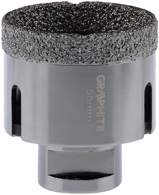 GRAPHITE 55H313 Diamantboor 55mm, M14 met Koeling wax