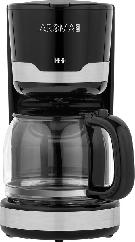 Teesa TSA4006 - Koffiezetapparaat AROMA 100, 1,5 liter, warmhoudfunctie, druppelblokkade, zwart