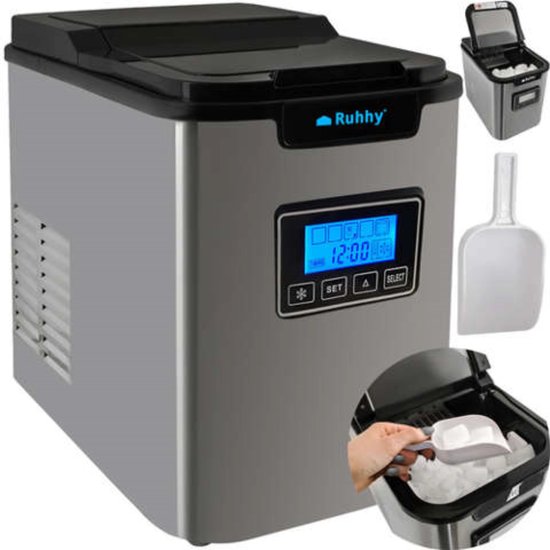 Malatec Ice Maker - IJsblokjesmachine - IJsblokjes - IJsmachine - IJsblokjesmaker - Ice cube maker - IJsklontjes - IJsklontjes maker - Draagbare elektrische ijs machine