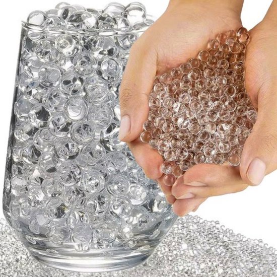 Gardlov Waterparels - 10000x stuks - transparant - hydrogelballen - bruiloft decoratie - 48 gram