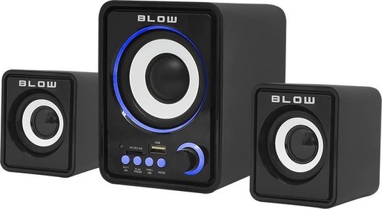 BLOW - Luidsprekerset -  2.1 Klap M-26 Mini-jack 3,5 mm SD-sleuf