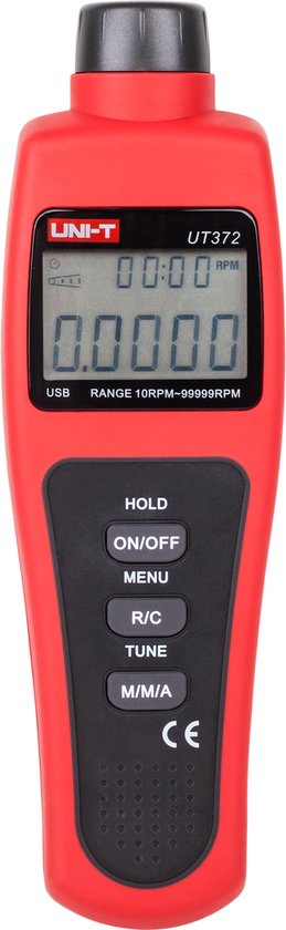 UNI-T UT372 - Digitale Tachometer - USB Interface - Compact Design - Voor Professioneel Gebruik