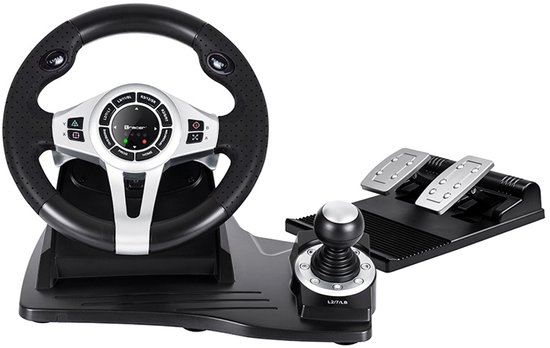 Tracer TRAJOY46524 game controller Zwart Stuurwiel + pedalen geschikt voor PlayStation 4, Playstation 3