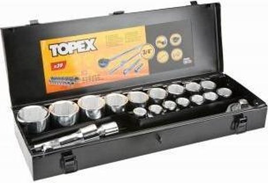 Topex Doppenset 21dlg 3/4