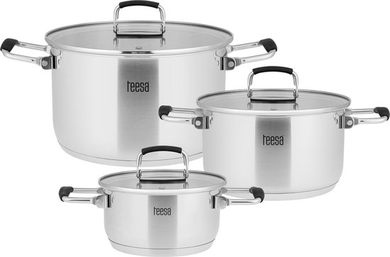 Teesa Cook Prime - Pannenset - RVS - 6-delig - Inductie geschikt