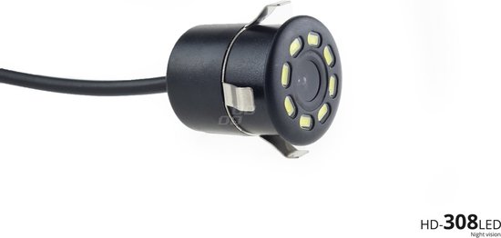 Parkeerhulpsysteem TFT02 4,3" met HD-308-LED 4 sensoren zwart "GOUD".