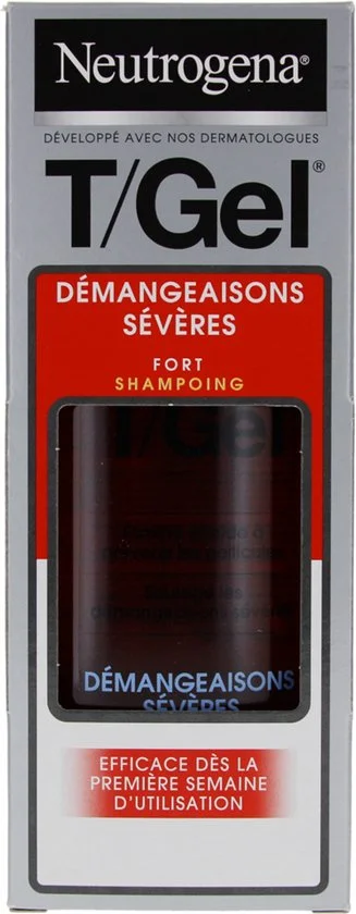 Neutrogena T/Gel Fort shampoo voor hevige jeuk, sterke shampoo voor verlichting van ernstige jeuk en vermindering van roos, 250 ml