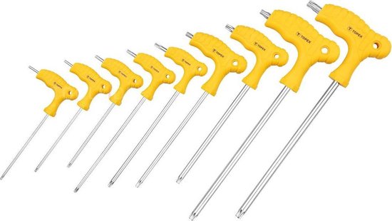 Topex T-greepset Torx 9dlg