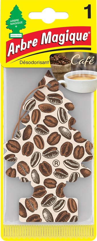 Wonderboom Luchtverfrisser Koffie - auto geurtje - auto parfum - Arbre Magique