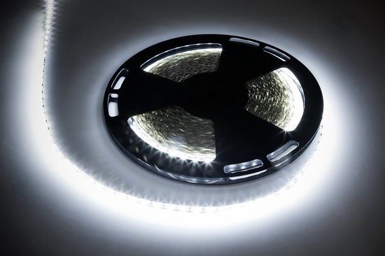 Rebel 5050SMD Serie - LED Snoer - Koud Wit - 25m - 12V - 5.6W