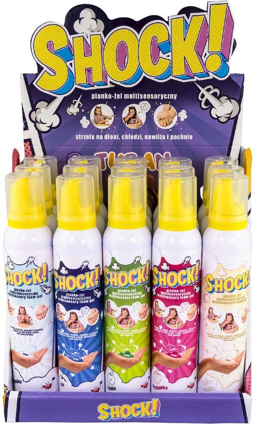Tuban Tuban - Display Shock! Multisensory Foam-Gel – Mix 15 Pcs. X