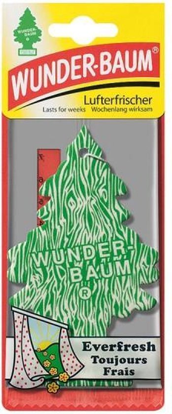 Wunderbaum Everfresh   - Luchtverfrisser - Voor in de auto - Groen