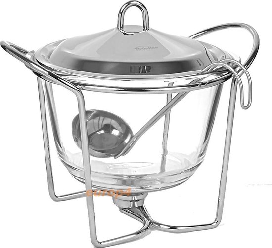 Kinghoff 1413 - voedselverwarmer - pot vorm - RVS
