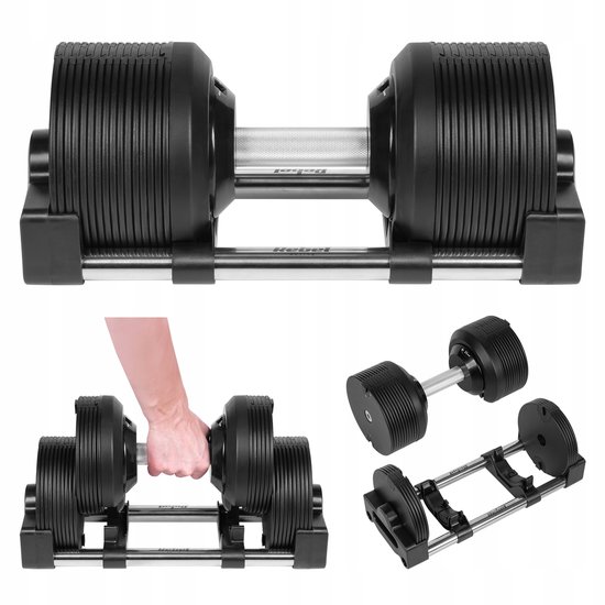 Verstelbare Dumbbell 36kg - Automatische Gewichtswissel Rebel