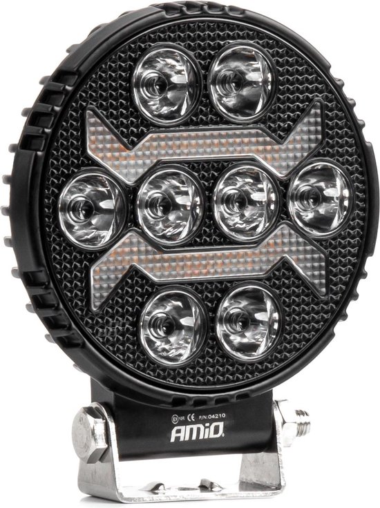 AMiO AWL69 LED Werkverlichting 54W 6500K 10000lm 9-36V - IP67 SPOT Verlichting Rond
