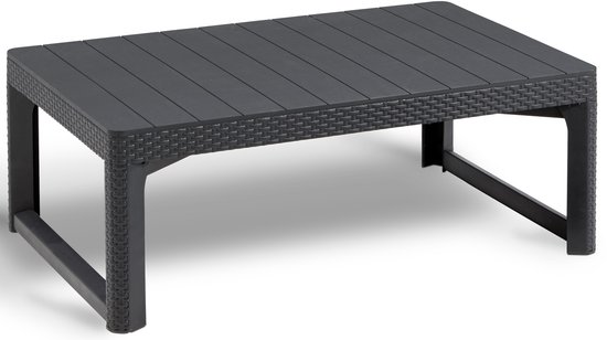 Allibert Lyon Verstelbare Tuintafel - 116x71,5x66/40 cm - Grafiet
