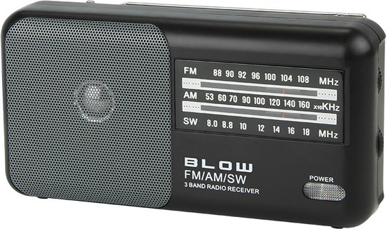 BLOW 77-533# radio Draagbaar Analoog Zwart