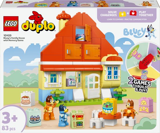 LEGO® DUPLO® Bluey: Huis van Bluey en haar Familie met Geheugenspel - 10459
