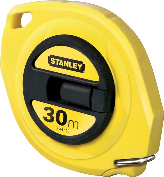 STANLEY Landmeter Staal 30m - 9,5mm gesloten kast 0-34-108