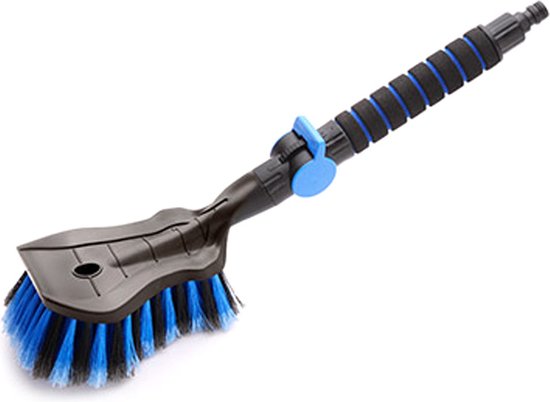 Autowasborstel PREMIUM - incl. waterslang aansluiting - Softgrip handgreep